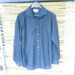 J.Riggings 16.5 Mens Black Casual Dress Shirt